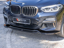 Load image into Gallery viewer, Maxton Design Gloss Black Front Splitter Lip for BMW X4 G02 M Sport (2018-2021) - ABS Front Bumper Lip Spoiler