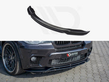 Load image into Gallery viewer, Maxton Design Gloss Black ABS Front Splitter / Front Bumper Lip Spoiler for BMW X5 E70 M Sport Facelift 2010-2013