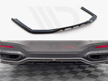 Load image into Gallery viewer, Maxton Design Rear Centre Splitter with Vertical Bars - Gloss Black - BMW 7 Series G11 LCI Facelift (2019+) M Pack/M Sport Rear Diffuser Style