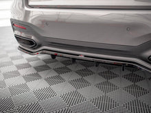 Load image into Gallery viewer, Maxton Design Rear Centre Splitter with Vertical Bars - Gloss Black - BMW 7 Series G11 LCI Facelift (2019+) M Pack/M Sport Rear Diffuser Style