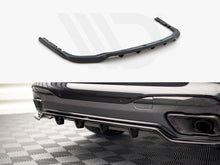 Load image into Gallery viewer, BMW X7 G07 2018+ Maxton Design Central Rear Splitter with Vertical Bars - Gloss Black Diffuser Style