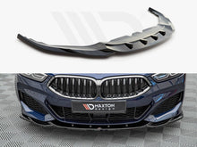 Load image into Gallery viewer, Maxton Design V.4 Gloss Black Front Bumper Splitter/Lip for BMW 8 Series G15 Coupe (2018+) & G16 Gran Coupe (2019+) M Sport/M-Pack