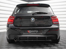 Load image into Gallery viewer, Maxton Design Street Pro Rear Diffuser for BMW 1 Series F20 (2011-2015) - Black | 10mm ABS | Matte Black or Red Core Option | Performance Rear Valance