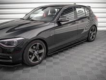 Load image into Gallery viewer, Maxton Design Gloss Black Side Skirts Diffusers/Splitters for BMW 1 Series F20 (2011-2015) ABS Pair with Mounting Kit