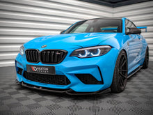 Load image into Gallery viewer, BMW M2 Competition F87 (2018–2020) Front Splitter – Maxton Design V.1 Gloss Black ABS Front Lip Spoiler with Fitting Kit