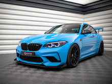 Load image into Gallery viewer, BMW M2 Competition F87 2018-2020 Maxton Design Street Pro V.1 Front Splitter with Flaps - Black 10mm ABS Front Lip Spoiler