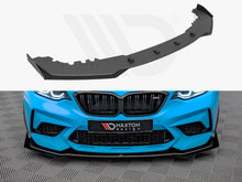 Load image into Gallery viewer, BMW M2 Competition F87 2018-2020 Maxton Design Street Pro V.1 Front Splitter with Flaps - Black 10mm ABS Front Lip Spoiler
