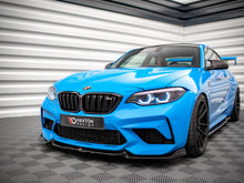 Load image into Gallery viewer, Maxton Design V2 Gloss Black ABS Front Splitter Front Lip Spoiler for BMW M2 Competition F87 2018-2020