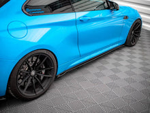 Load image into Gallery viewer, Maxton Design Street Pro Side Skirt Diffusers/Extensions for BMW M2 F87 (2016-2020) - 10mm ABS, Matte Black or Matte Black/Red Core