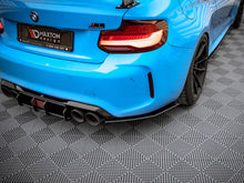 Load image into Gallery viewer, Maxton Design Street Pro Rear Side Splitters (Rear Spats) for BMW M2 F87 2016–2020 – 10mm ABS, Matte Black or Red Core