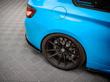 Load image into Gallery viewer, Maxton Design Street Pro Rear Side Splitters (Rear Spats) for BMW M2 F87 2016–2020 – 10mm ABS, Matte Black or Red Core