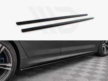 Load image into Gallery viewer, BMW M5 F90 Side Skirts by Maxton Design - Gloss Black Side Skirt Diffusers/Extensions (2017-on) | ABS Splitters | Mounting Kit Included