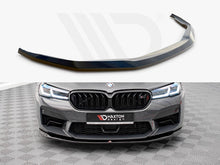 Load image into Gallery viewer, Maxton Design V3 Gloss Black Front Splitter Lip for BMW M5 F90 LCI Facelift (2020+) - ABS Bumper Spoiler with Fitting Kit
