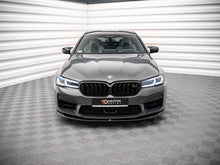 Load image into Gallery viewer, Maxton Design V3 Gloss Black Front Splitter Lip for BMW M5 F90 LCI Facelift (2020+) - ABS Bumper Spoiler with Fitting Kit