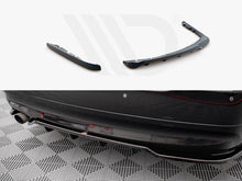 Load image into Gallery viewer, Maxton Design Gloss Black Central Rear Splitter with Vertical Bars – Diffuser Style – BMW 3 Series E90 Saloon/Sedan 2004–2008