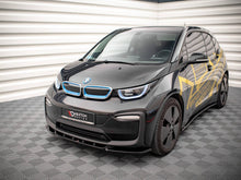 Load image into Gallery viewer, Maxton Design Gloss Black Front Splitter V2 (V.2) BMW i3 Mk1 Facelift (LCI) 2017-2022 Front Lip Spoiler
