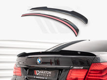 Load image into Gallery viewer, Maxton Design Gloss Black Rear Boot/Trunk Lip Spoiler Cap for BMW 7 Series F01 M Sport (M-Pack) 2008-2013
