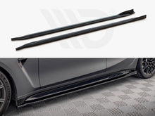 Load image into Gallery viewer, Maxton Design V2 Gloss Black Side Skirts Diffusers for BMW M3 G80 (2021+) Side Splitter Extensions