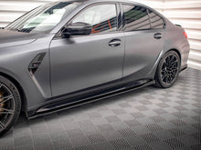 Load image into Gallery viewer, Maxton Design V2 Gloss Black Side Skirts Diffusers for BMW M3 G80 (2021+) Side Splitter Extensions