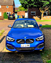 Load image into Gallery viewer, White Luminescent V bar sticker overlay vinyl for your BMW