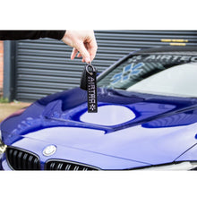 Load image into Gallery viewer, Genuine AIRTEC Motorsport Embroidered Luggage Tag Key Ring Keychain - Black with Grey Logo - Universal for Car Keys, Luggage & Bags - Car Enthusiast Gift