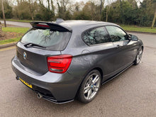 Load image into Gallery viewer, BMW 1 Series M135i Pre-Facelift Pre-LCI (F20/F21) Full Body Kit - Splitter, Side Skirts, Rear Spats, Rear Diffuser, Gloss Black Spoiler & Kidney Grilles, M Performance Style Mirror Covers - Direct Fit, No Paint, UK