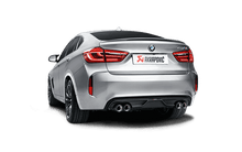Load image into Gallery viewer, Akrapovic Rear Carbon Fibre Diffuser - Genuine ABE Approved - BMW X5 M (F85) 2015-2017, BMW X6 M (F86) 2015-2017 - Tow Bar Compatible