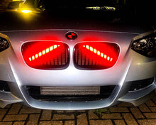 Load image into Gallery viewer, Red Luminescent V bar sticker overlay vinyl for your BMW