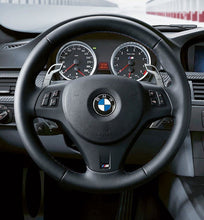 Load image into Gallery viewer, MMR Billet Aluminium Gear Shift Paddle Set for BMW E92 M3 - Titanium Silver | Full Replacement Extended Paddle Shifters T-6061 Performance