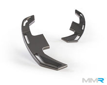 Load image into Gallery viewer, MMR Billet Aluminium Extended Paddle Shifters Set – Dark Anthracite, CNC T‑6061, Full Replacement – For BMW E92 M3 (Paddle‑Shift Steering Wheel)