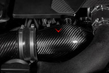 Load image into Gallery viewer, Eventuri Carbon Fibre Turbo Inlets for BMW F90 M5 & F92 M8 (S63) – High-Flow Intake Upgrade, Faster Spool, OEM+ Fit, Works with Stock Airboxes & Eventuri Intake