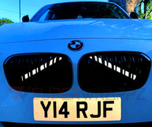 Load image into Gallery viewer, White Luminescent V bar sticker overlay vinyl for your BMW