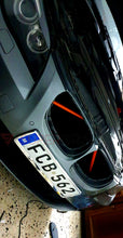 Load image into Gallery viewer, Orange Luminescent V bar sticker overlay vinyl for your BMW