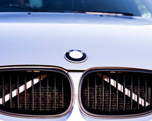 Load image into Gallery viewer, White Luminescent V bar sticker overlay vinyl for your BMW