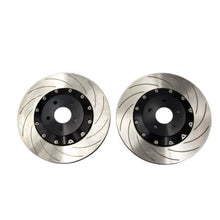 Load image into Gallery viewer, Ford Focus RS Mk3 Two-Piece Front Brake Discs (Pair) – AutoSpecialists Clubsport Direct Replacement for Fast Road & Track, Supplied with AP Racing Retaining Bolts