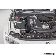 Load image into Gallery viewer, AIRTEC Motorsport BMW S55 Oil Catch Can / Oil Separator Kit for M2 Competition F87, M3 F80 & M4 F82 F83 - Direct-Fit Bolt-On, Black Anodised, Baffled, Internal Micron Filter & Integrated Dipstick