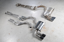 Load image into Gallery viewer, Milltek Sport Audi RS3 8P 2011–2012 Sportback S tronic Valved Performance Cat-Back Exhaust (3" 76.2mm) – EC-Approved or Non-Res, Tips: Cerakote Black, Polished, Titanium