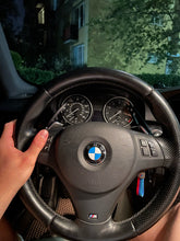 Load image into Gallery viewer, BMW Steering Wheel Paddle Shifter Extensions - Larger Metal Adhesive Overlay Pair for Factory Paddles - Red/Black/Silver/Blue - Improved Reach & OEM+ Feel - Fits BMW Models with Paddle Shifters