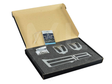 Load image into Gallery viewer, AC Schnitzer BMW M3 M5 M6 Alloy Pedal Set - E46 E90 E92 E93 F80 F10 F12 F13 - DCT & E46 M3 SMG - Right Hand Drive - Genuine Silver Anodised Anti-Slip Pedal Covers (PN 352010130)