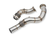 Load image into Gallery viewer, Active Autowerke (AA) BMW S55 Catless/Decat Downpipes (F80 M3, F82/F83 M4, F87 M2 Competition) - 304 Stainless, Flex Joints, Optional White Lightning Ceramic Coating - F8X Non-OPF