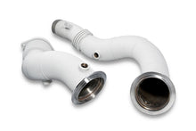 Load image into Gallery viewer, Active Autowerke (AA) BMW S55 Catless/Decat Downpipes (F80 M3, F82/F83 M4, F87 M2 Competition) - 304 Stainless, Flex Joints, Optional White Lightning Ceramic Coating - F8X Non-OPF