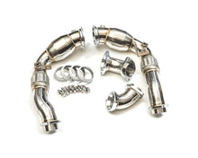 Load image into Gallery viewer, Agency Power BMW X5M, X6M & X5/X6 xDrive50i High-Flow Race Downpipes – 304 Stainless Steel, Resonated V8 Twin Turbo Performance (AP-X6M-171)