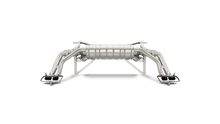 Load image into Gallery viewer, Akrapovic Slip-On Line Titanium Exhaust System for Audi R8 4S V10 5.2 (2016-2018) Coupe & Spyder - Valved Axle-Back with Carbon Fibre Tips | S-AUR8SO3-T