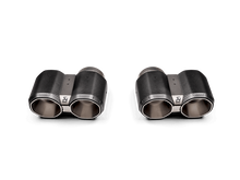 Load image into Gallery viewer, Akrapovic Matte Carbon Fibre Exhaust Tips for BMW G80/G82 M3/M4 & Competition | Tailpipe Set, Titanium, Octagonal or Cylindrical | Fits Akrapovic Slip-On Line OPF/GPF | TP-CT/68 TP-CT/69 | 2021+