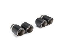 Load image into Gallery viewer, Akrapovic Matte Carbon Fibre Exhaust Tips for BMW G80/G82 M3/M4 & Competition | Tailpipe Set, Titanium, Octagonal or Cylindrical | Fits Akrapovic Slip-On Line OPF/GPF | TP-CT/68 TP-CT/69 | 2021+