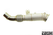 Load image into Gallery viewer, Osprey Performance BMW B58 Decat Downpipe (Catless) with OEM-Style Heat Shield – Stainless Steel Direct Bolt-On for M140i M240i 340i 440i