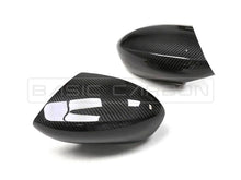 Load image into Gallery viewer, Basic Carbon Pre-Preg Dry Carbon Fibre/Fiber Mirror Covers/Caps for BMW E82 1M & E90/E92/E93 M3 – Autoclave-Cured High Gloss OEM Fit (Pair)