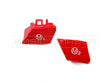 Load image into Gallery viewer, Basic Carbon BMW M1 & M2 Steering Wheel Button Kit (Red or Blue) – F-Series OEM-Style Replacement Fits F87 M2, F80 M3, F82/F83 M4, F10 M5, F06/F12/F13 M6, X5M, X6M