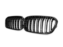 Load image into Gallery viewer, Basic Carbon BMW 1 Series F20 F21 LCI Carbon Fibre Kidney Grille (2014-2018) - Single or Dual Slat - Direct-Fit OEM-Style Front Grille Upgrade for 114d 116d 116i 118d 118i 120d 120i 125d 125i M135i M140i