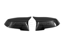 Load image into Gallery viewer, Basic Carbon Gloss Black Mirror Caps/Covers (Pair) for BMW 1/2/3/4 Series F20 F21 F22 F23 F30 F31 F34 F35 F32 F33 F36 & F87 M2 - OEM Fit Replacement, M Style/Basic Carbon Style - Fits M135i M235i 335i